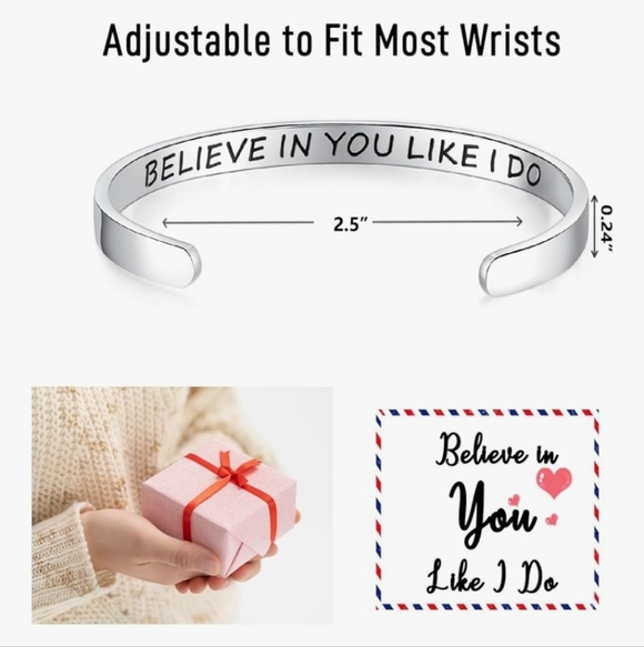 Silver Rainbow Cuff Bracelet - Picture 2 of 3